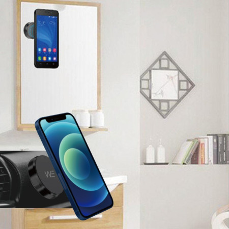 Soporte Magnético Adhesivo Wephone WC03 – Aleación de Aluminio,Compacto,Negro