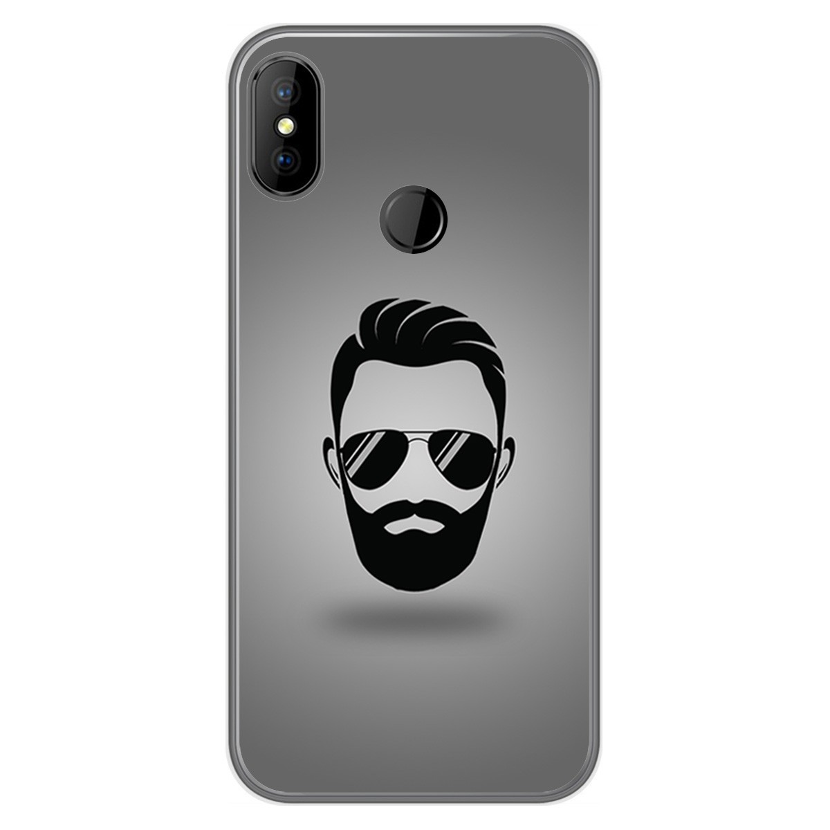 Funda Gel Tpu para DOOGEE X70 diseño Barba Dibujos