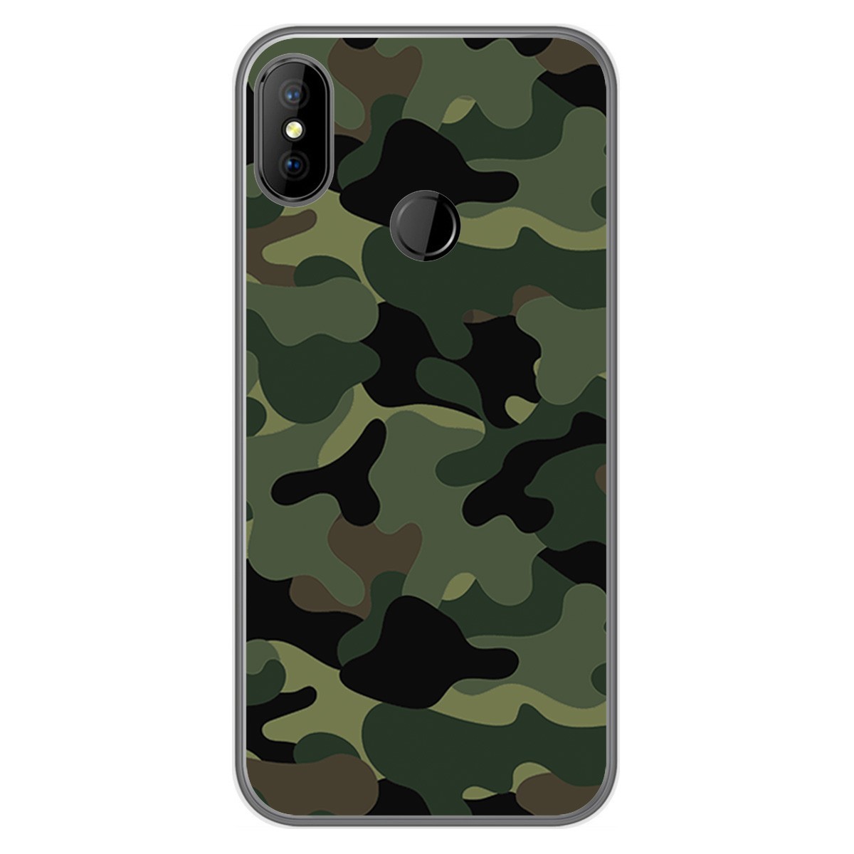 Funda Gel Tpu para DOOGEE X70 diseño Camuflaje Dibujos