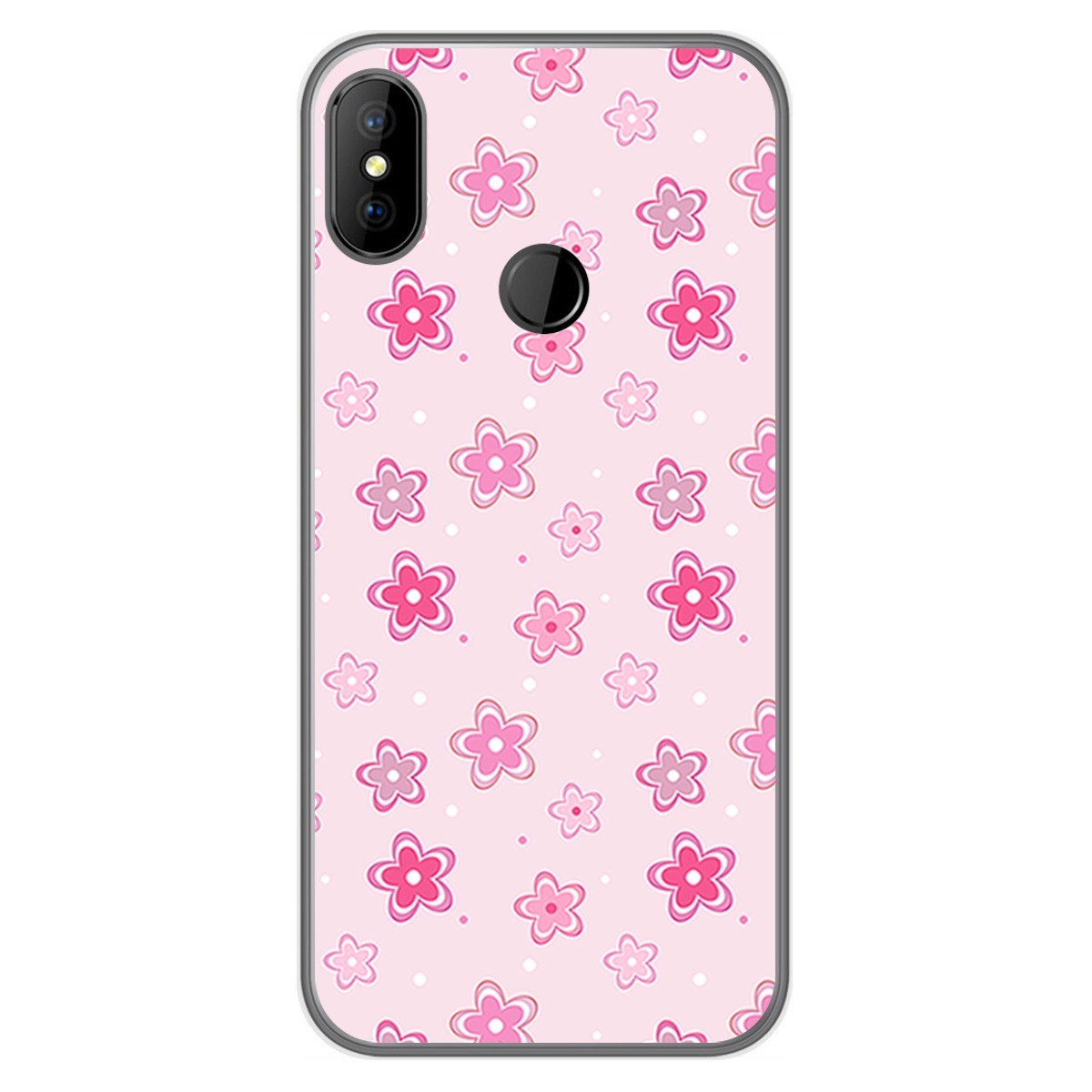 Funda Gel Tpu para DOOGEE X70 diseño Flores Dibujos