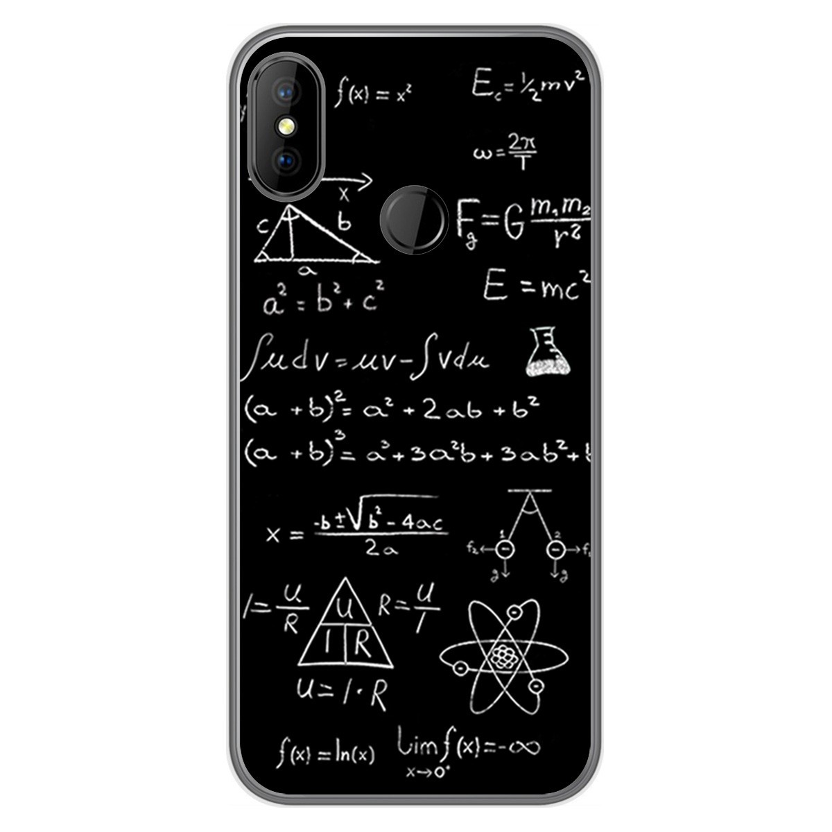 Funda Gel Tpu para DOOGEE X70 diseño Formulas Dibujos