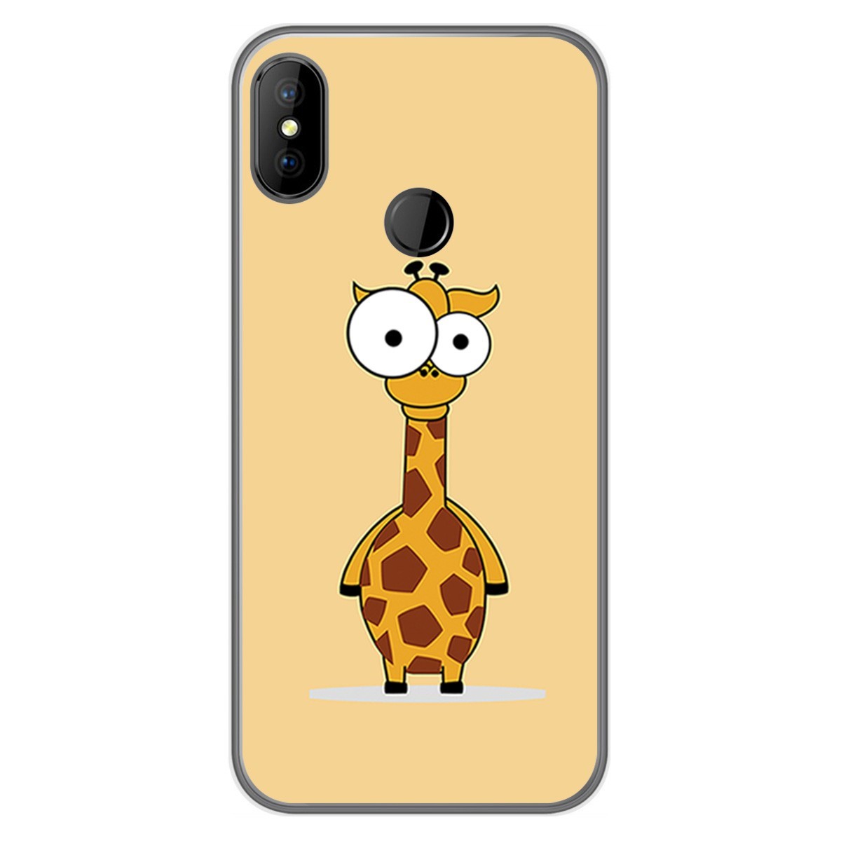 Funda Gel Tpu para DOOGEE X70 diseño Jirafa Dibujos