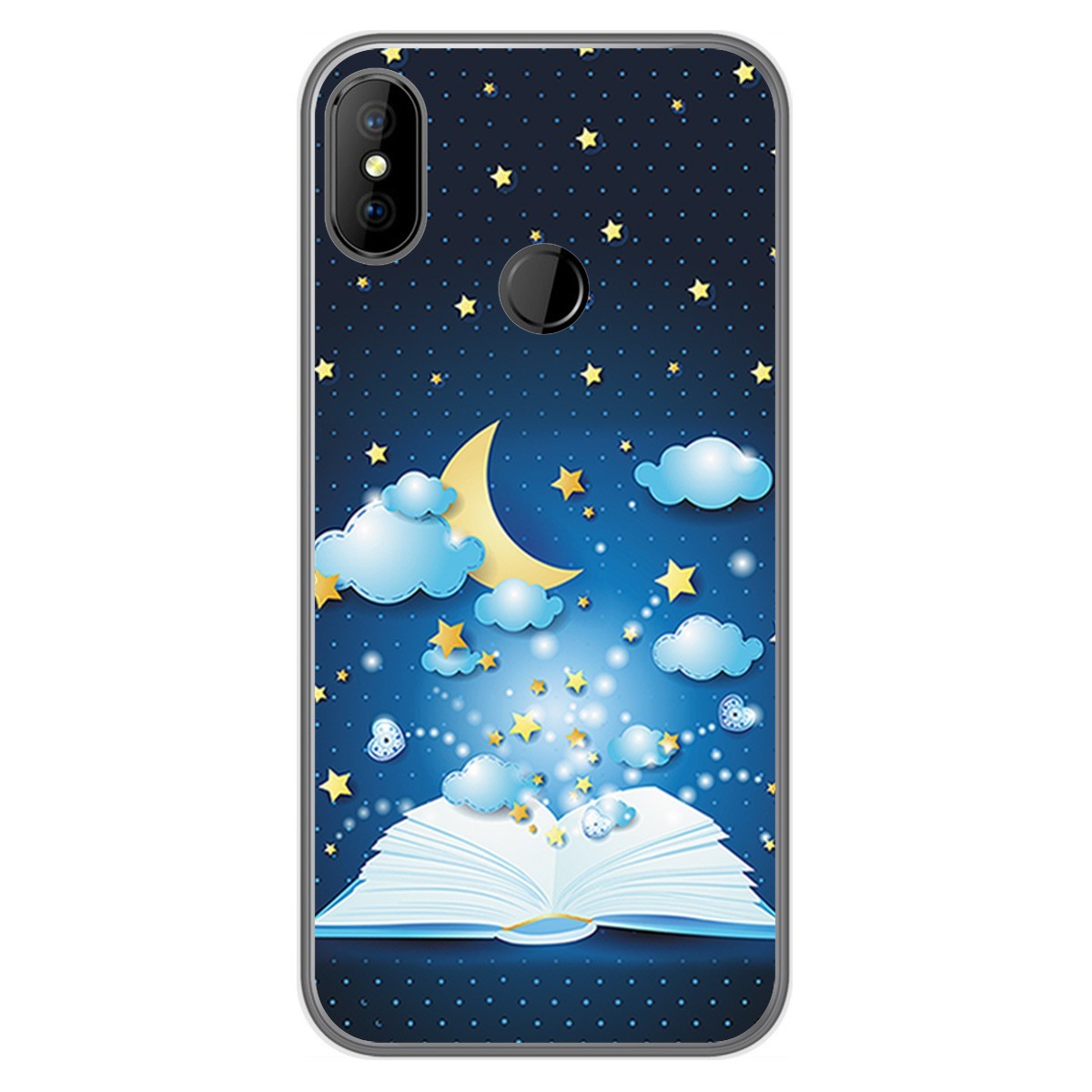 Funda Gel Tpu para DOOGEE X70 diseño Libro Cuentos Dibujos