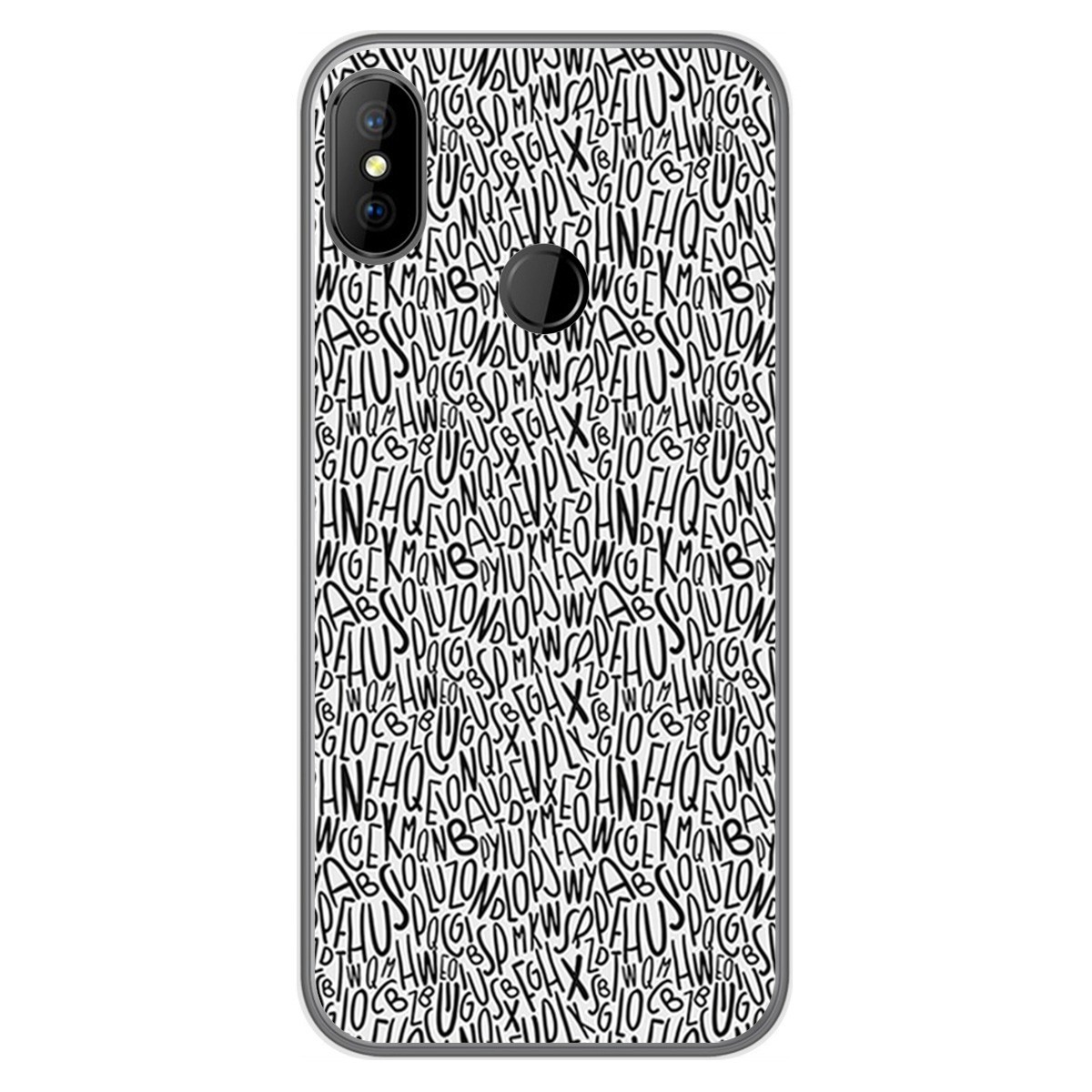 Funda Gel Tpu para DOOGEE X70 diseño Letras Dibujos