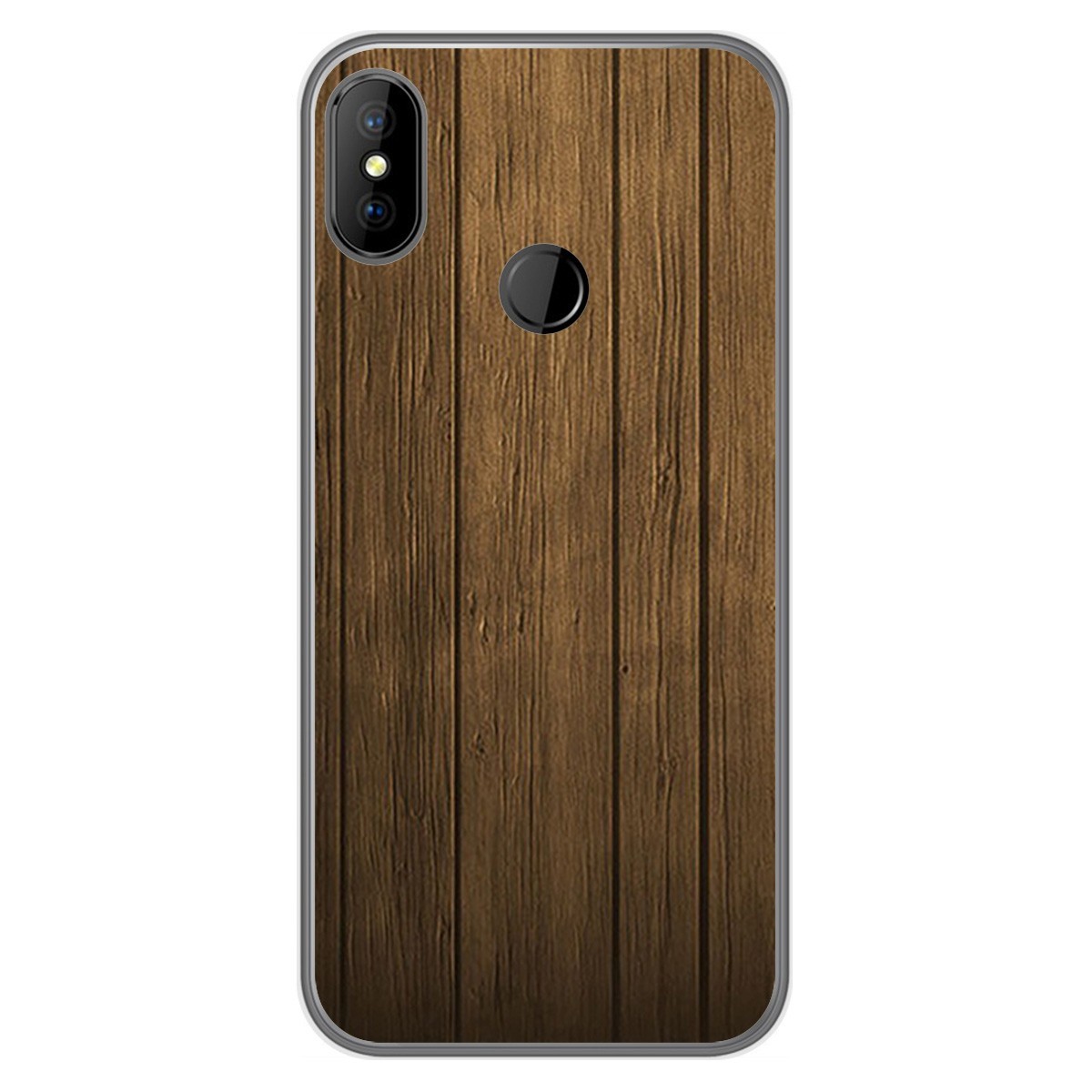 Funda Gel Tpu para DOOGEE X70 diseño Madera Dibujos