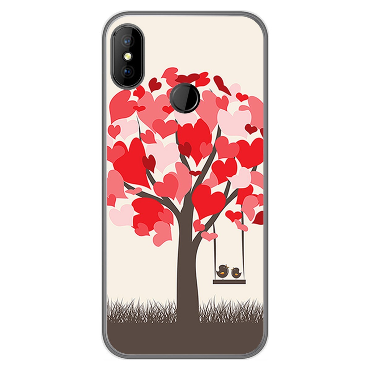 Funda Gel Tpu para DOOGEE X70 diseño Pajaritos Dibujos