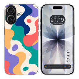 Funda Silicona para Iphone 17 (6.3) diseño Splash 01 Dibujos