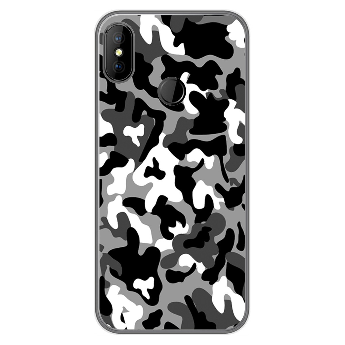 Funda Gel Tpu para DOOGEE X70 diseño Snow Camuflaje Dibujos