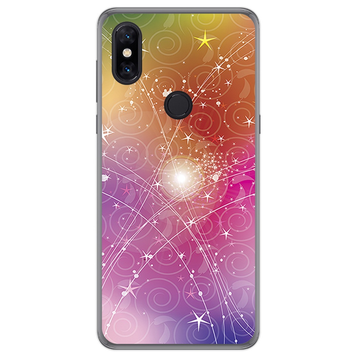 Funda Gel Tpu para Xiaomi Mi Mix 3 diseño Abstracto Dibujos