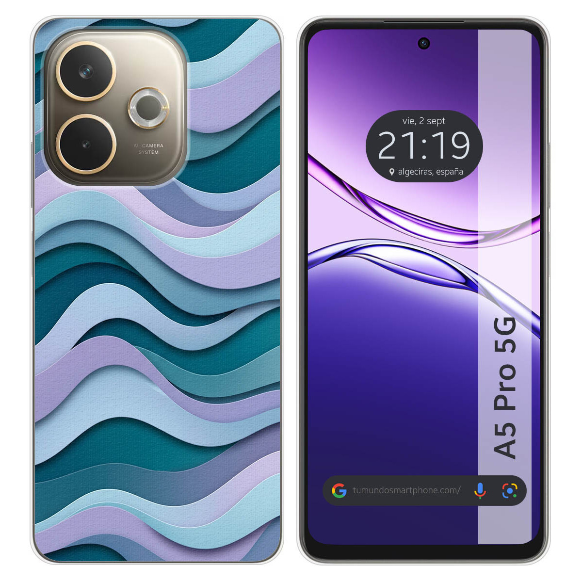 Funda Silicona para Oppo A5 Pro 5G diseño...