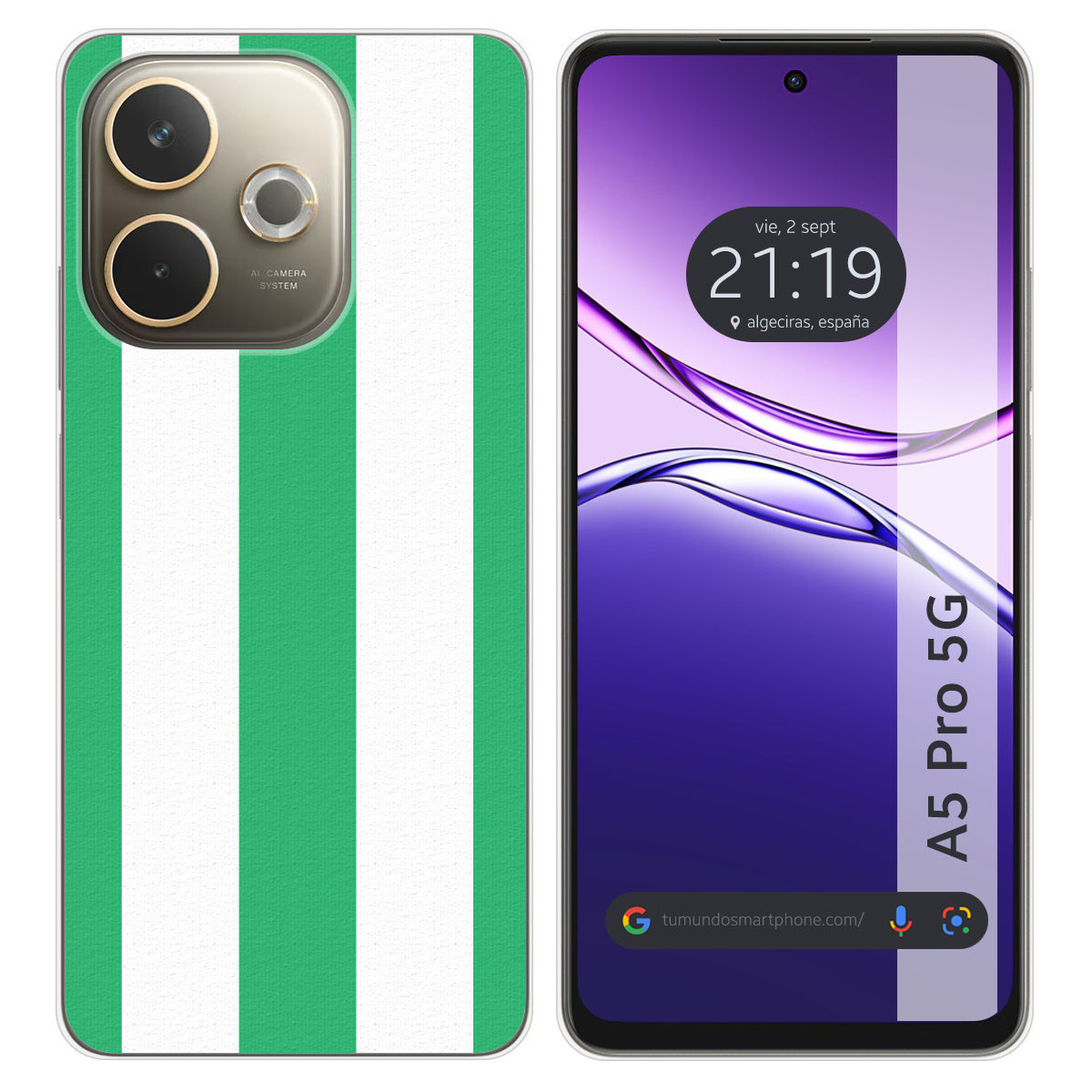 Funda Silicona para Oppo A5 Pro 5G diseño Lines...