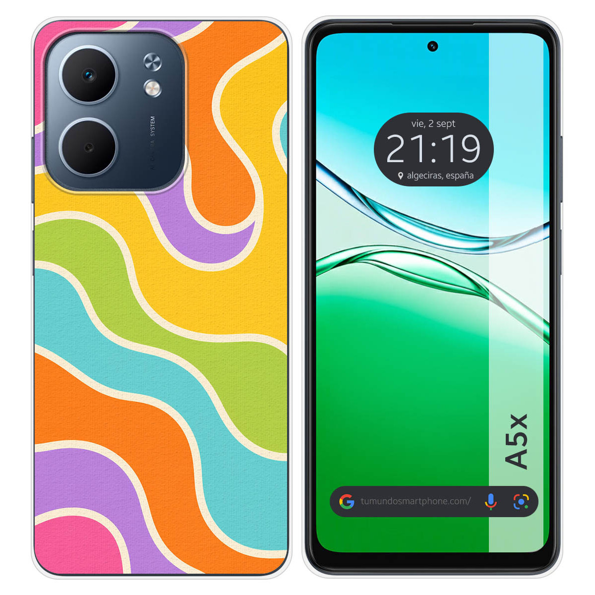 Funda Silicona para Oppo A5x diseño Splash 03...