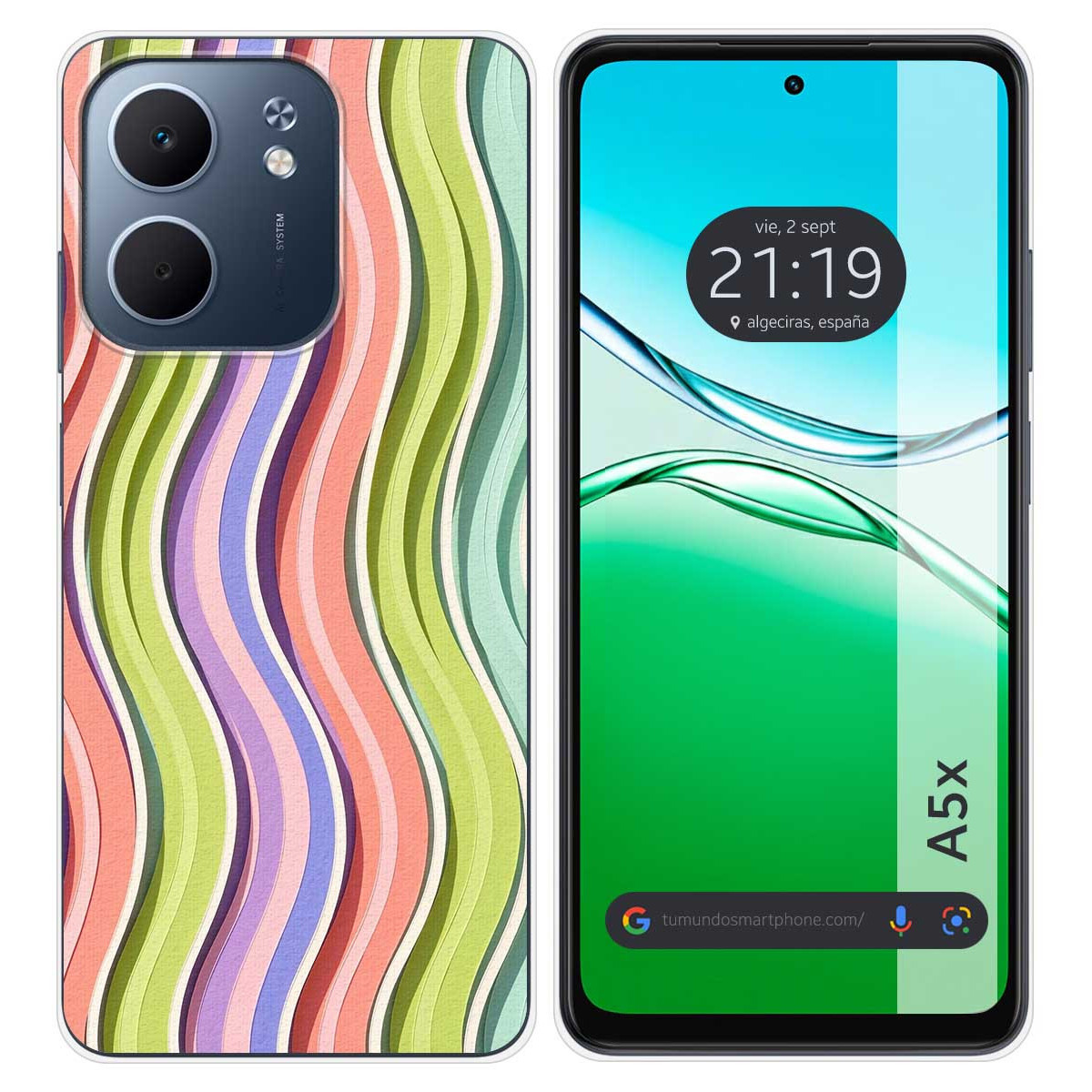 Funda Silicona para Oppo A5x diseño Splash 06...