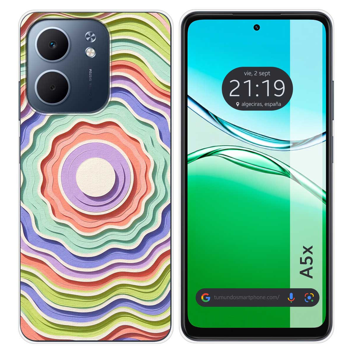 Funda Silicona para Oppo A5x diseño Splash 08...