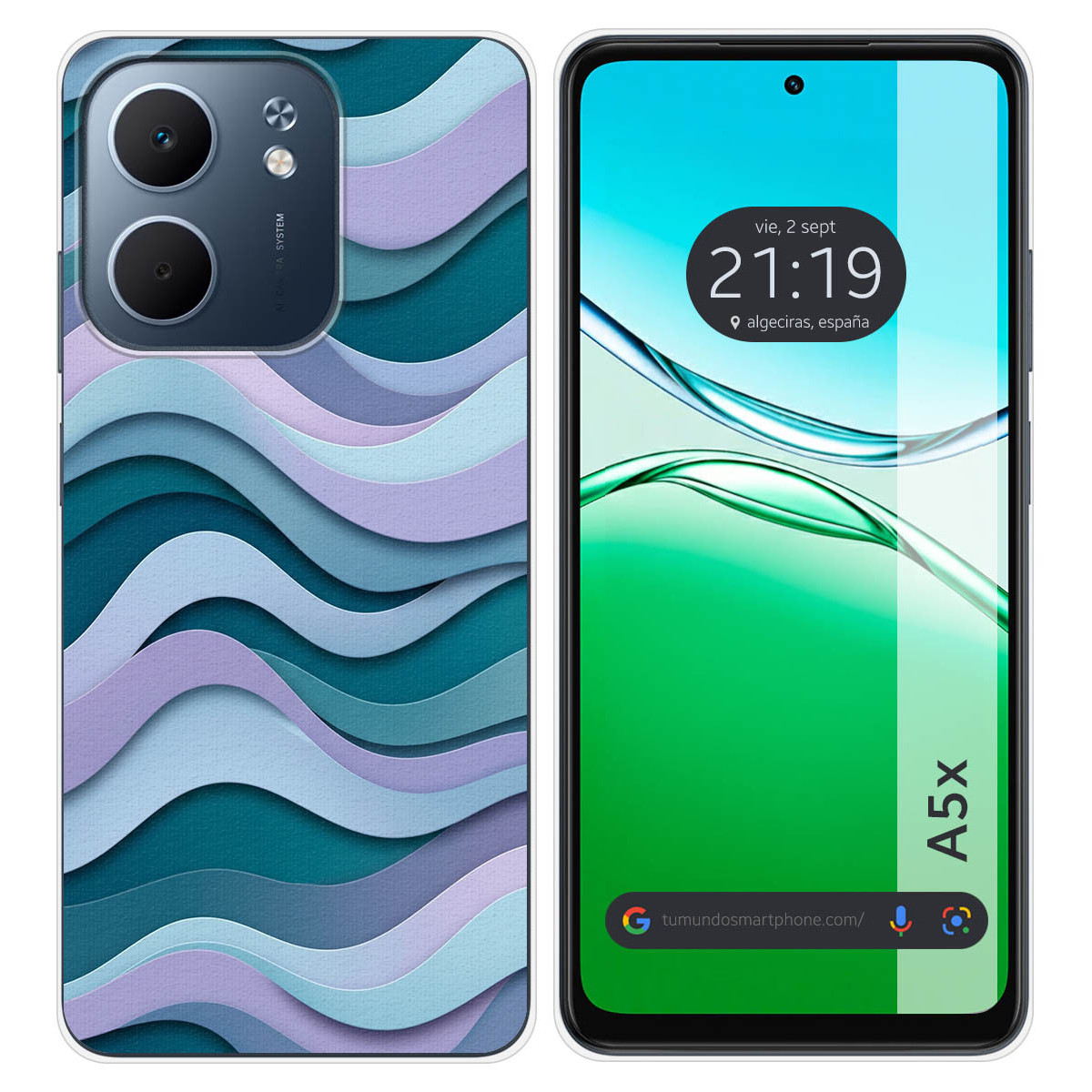 Funda Silicona para Oppo A5x diseño Splash 10...