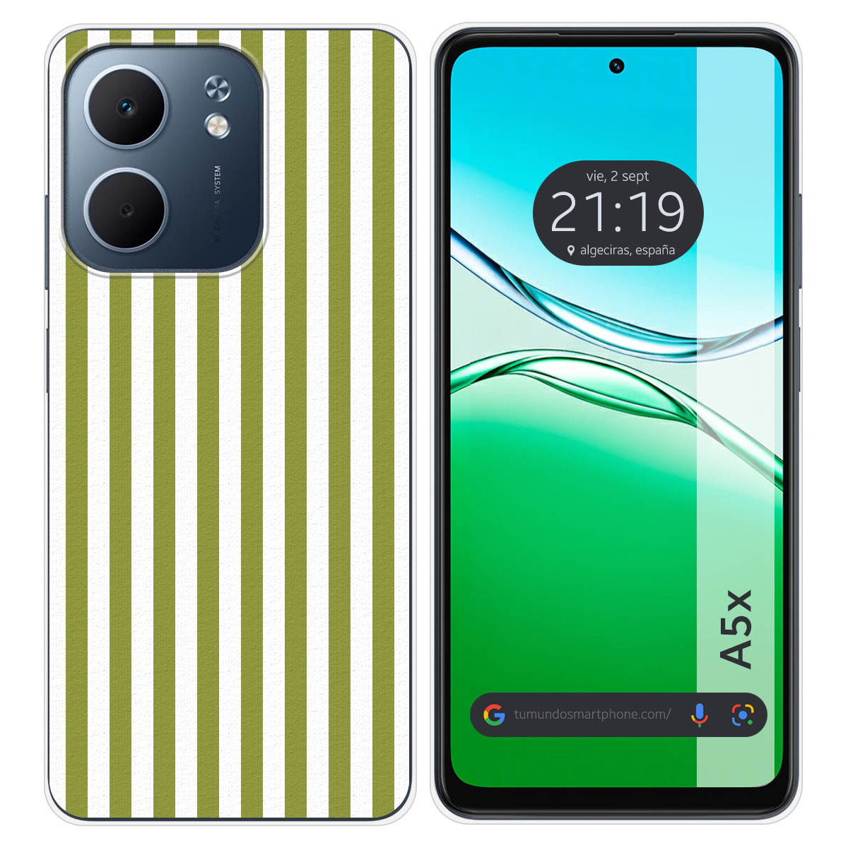 Funda Silicona para Oppo A5x diseño Lines 02...