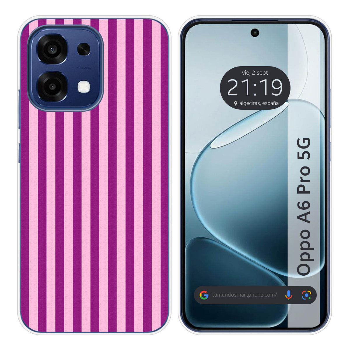 Funda Silicona para Oppo A6 Pro 5G diseño Lines...
