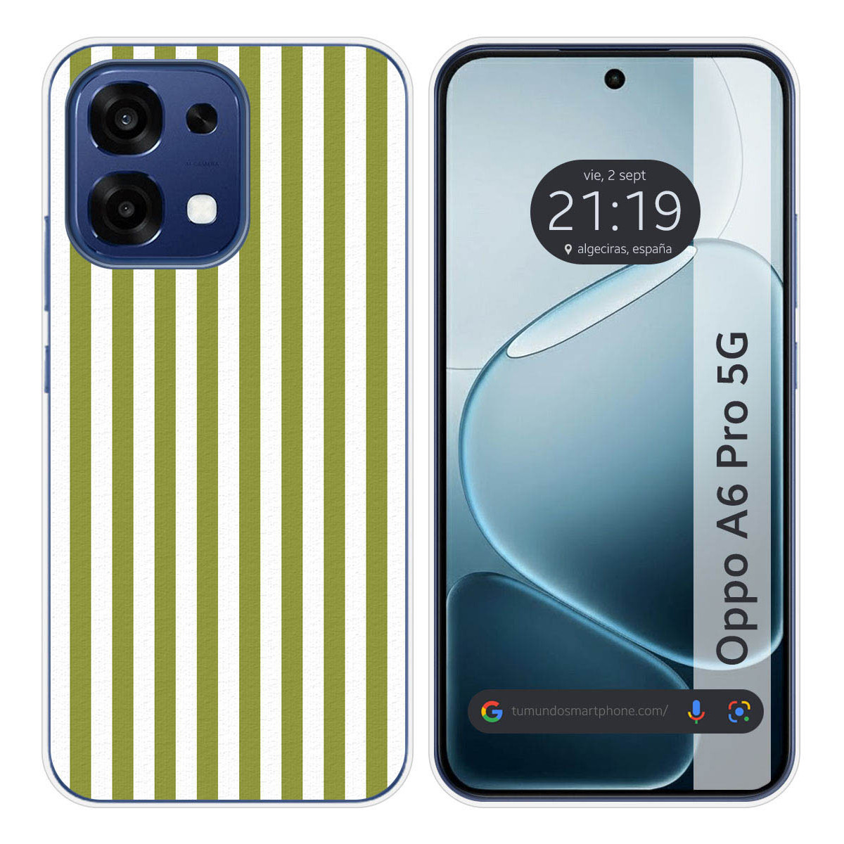 Funda Silicona para Oppo A6 Pro 5G diseño Lines...