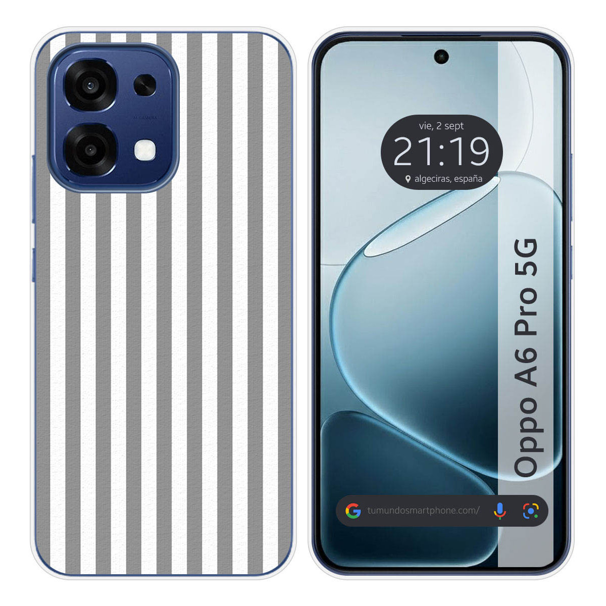 Funda Silicona para Oppo A6 Pro 5G diseño Lines...