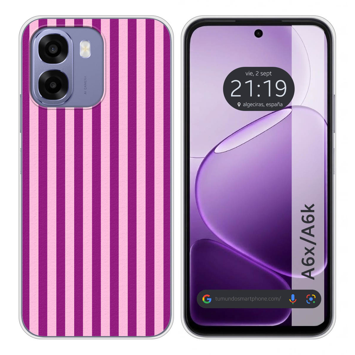 Funda Silicona para Oppo A6x / A6k diseño Lines...