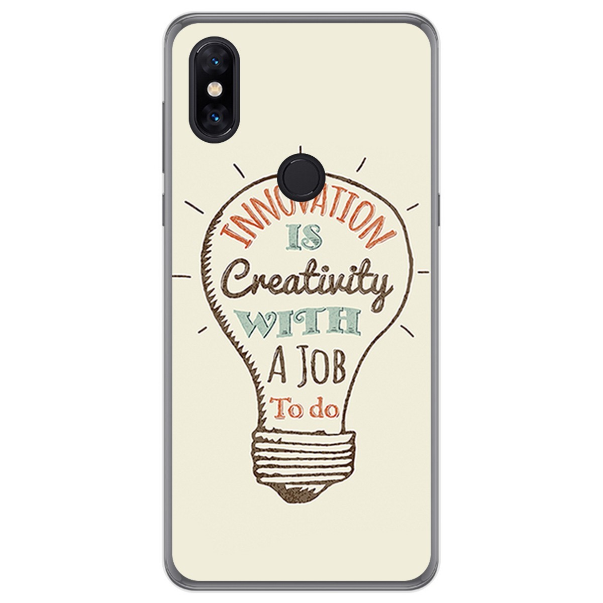 Funda Gel Tpu para Xiaomi Mi Mix 3 diseño Creativity Dibujos