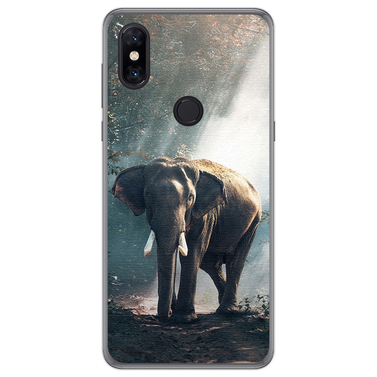 Funda Gel Tpu para Xiaomi Mi Mix 3 diseño Elefante Dibujos