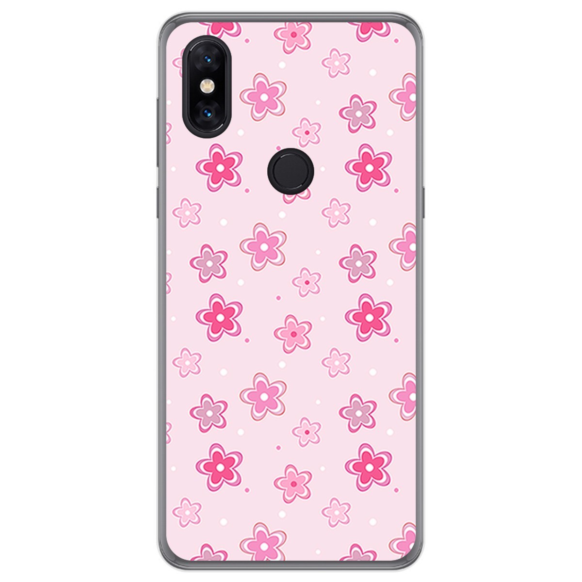 Funda Gel Tpu para Xiaomi Mi Mix 3 diseño Flores Dibujos