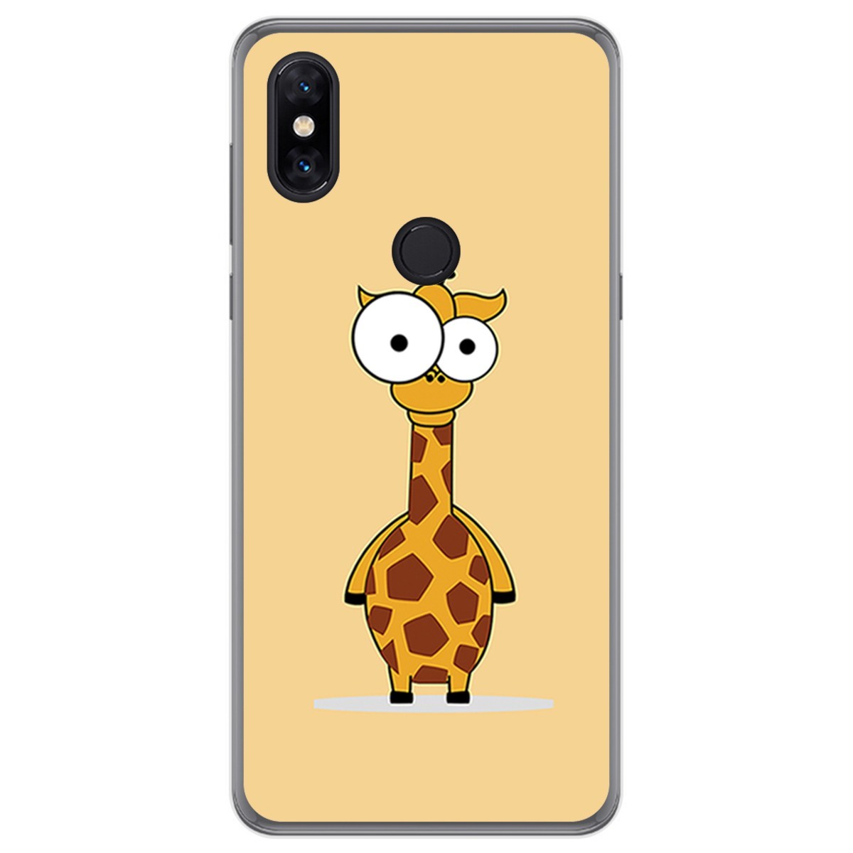Funda Gel Tpu para Xiaomi Mi Mix 3 diseño Jirafa Dibujos