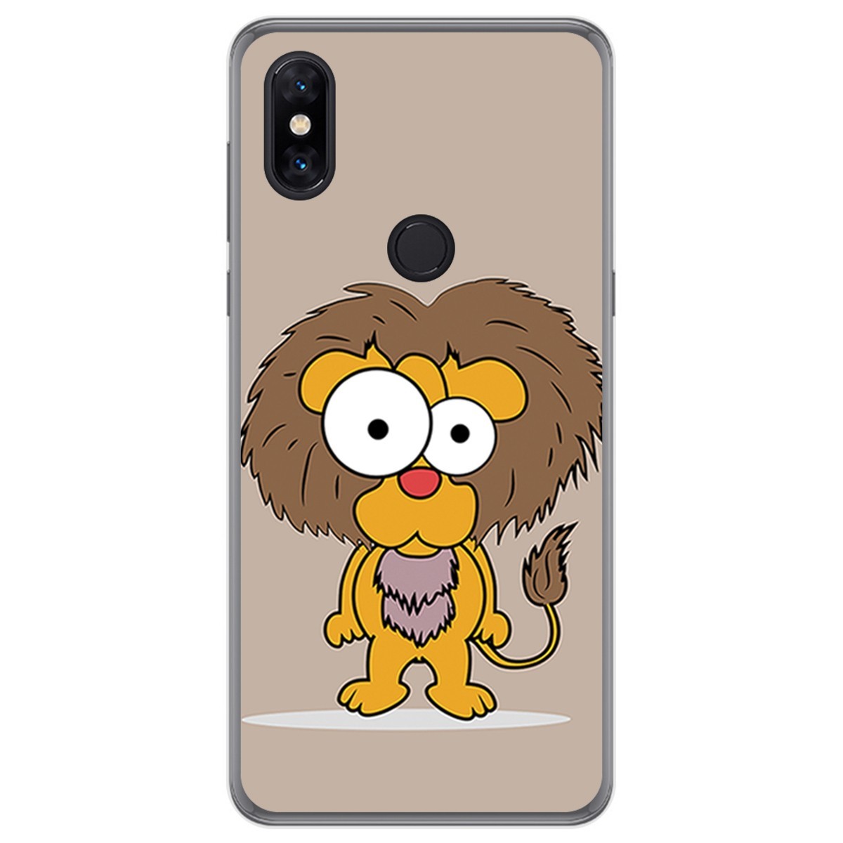 Funda Gel Tpu para Xiaomi Mi Mix 3 diseño Leon Dibujos