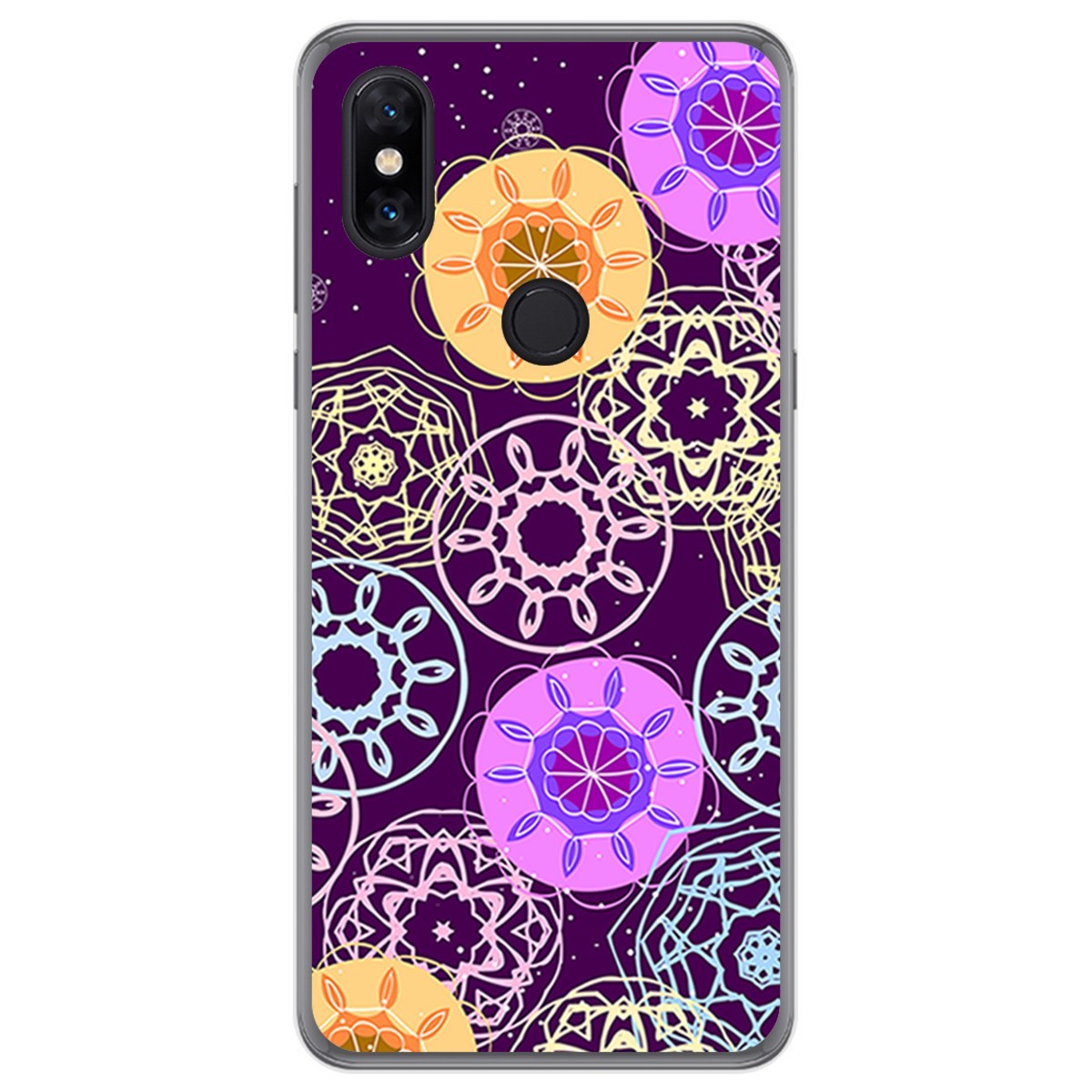 Funda Gel Tpu para Xiaomi Mi Mix 3 diseño Radial Dibujos