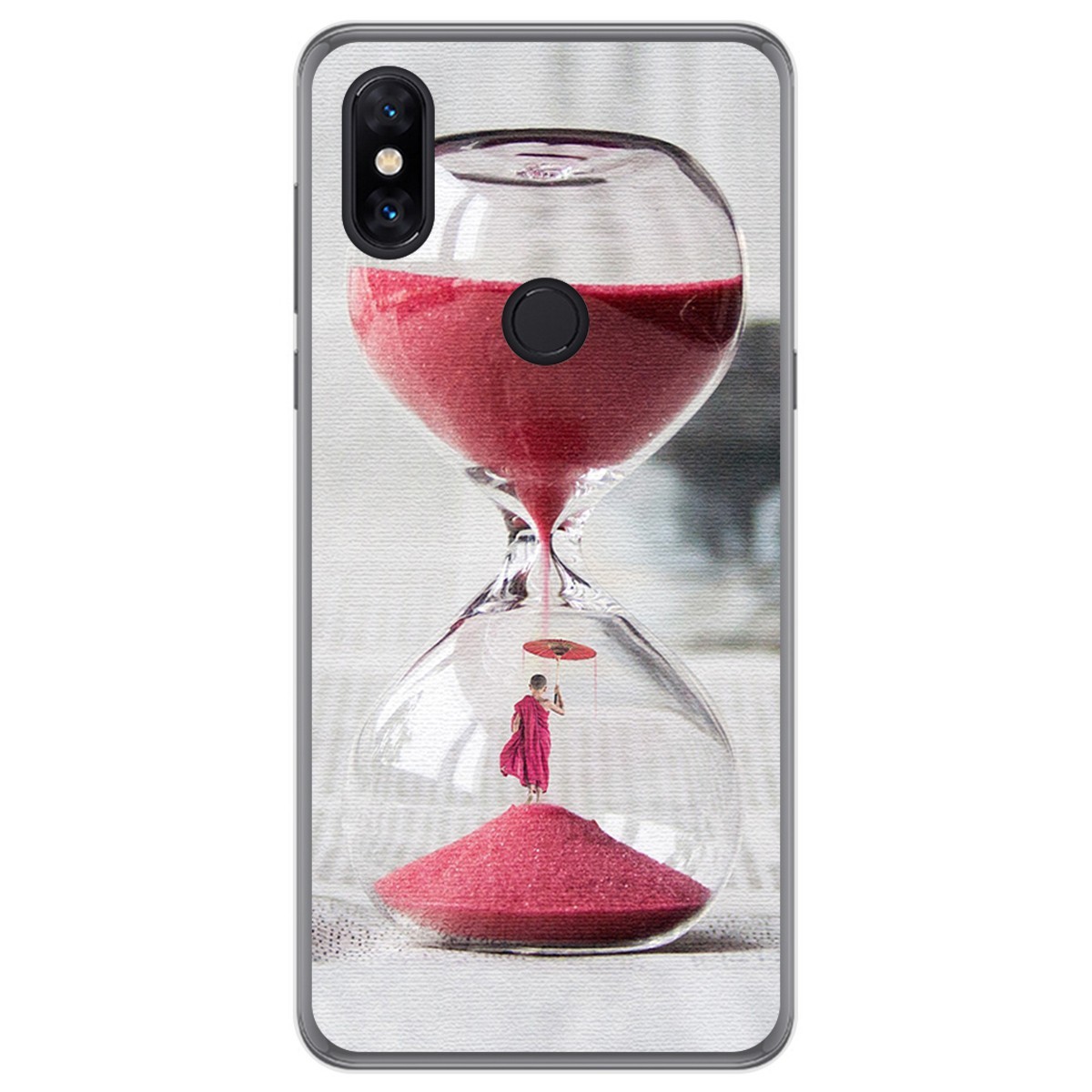 Funda Gel Tpu para Xiaomi Mi Mix 3 diseño Reloj Dibujos