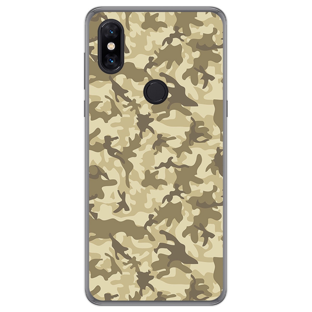 Funda Gel Tpu para Xiaomi Mi Mix 3 diseño Sand Camuflaje Dibujos