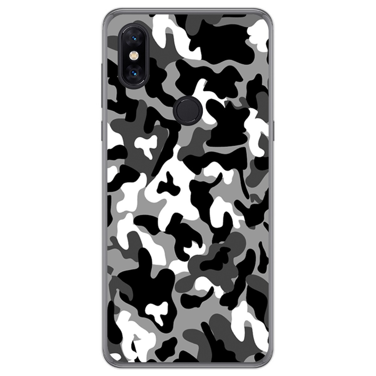 Funda Gel Tpu para Xiaomi Mi Mix 3 diseño Snow Camuflaje Dibujos
