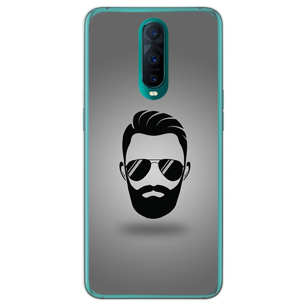 Funda Gel Tpu para Oppo RX17 Pro diseño Barba Dibujos