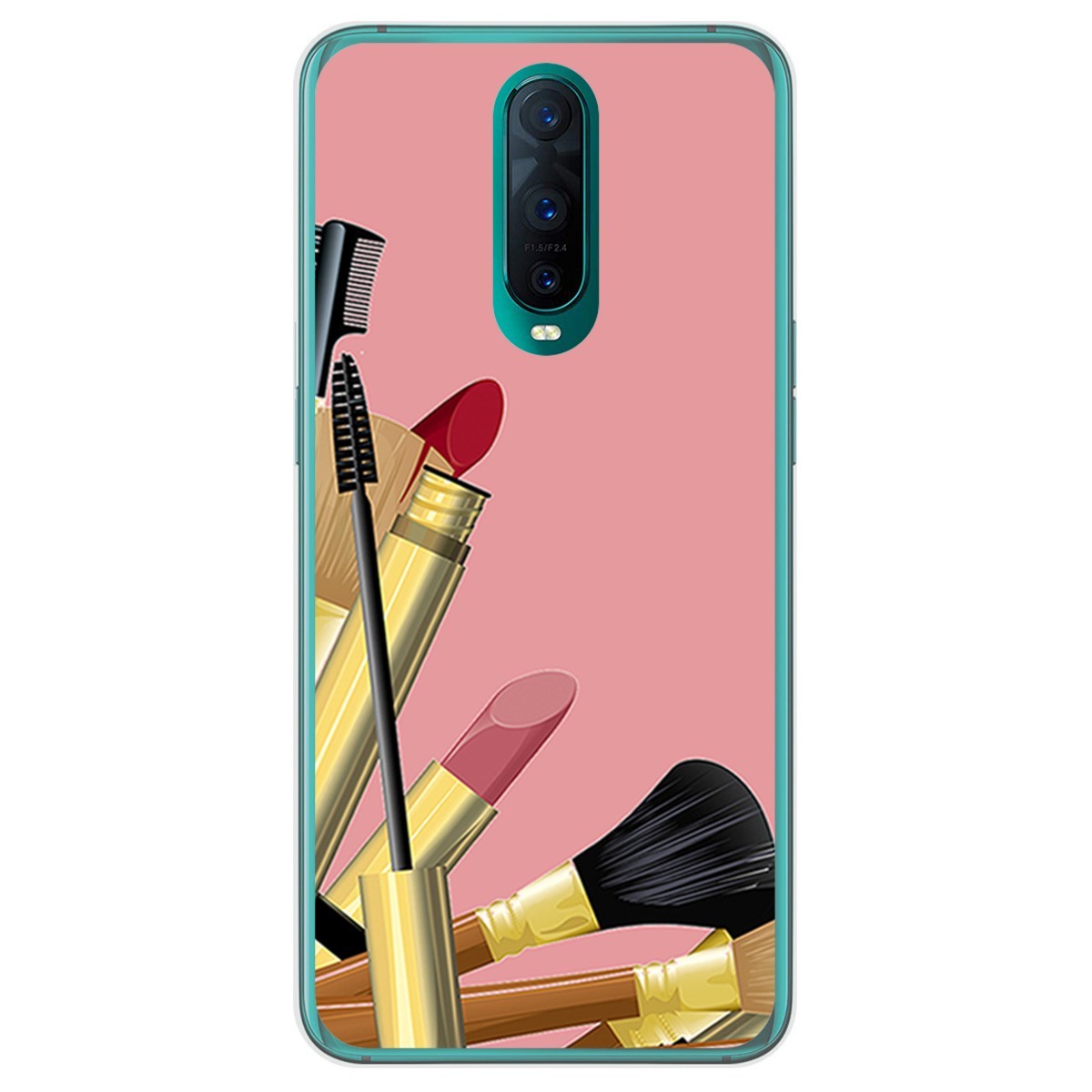 Funda Gel Tpu para Oppo RX17 Pro diseño Brochas Dibujos