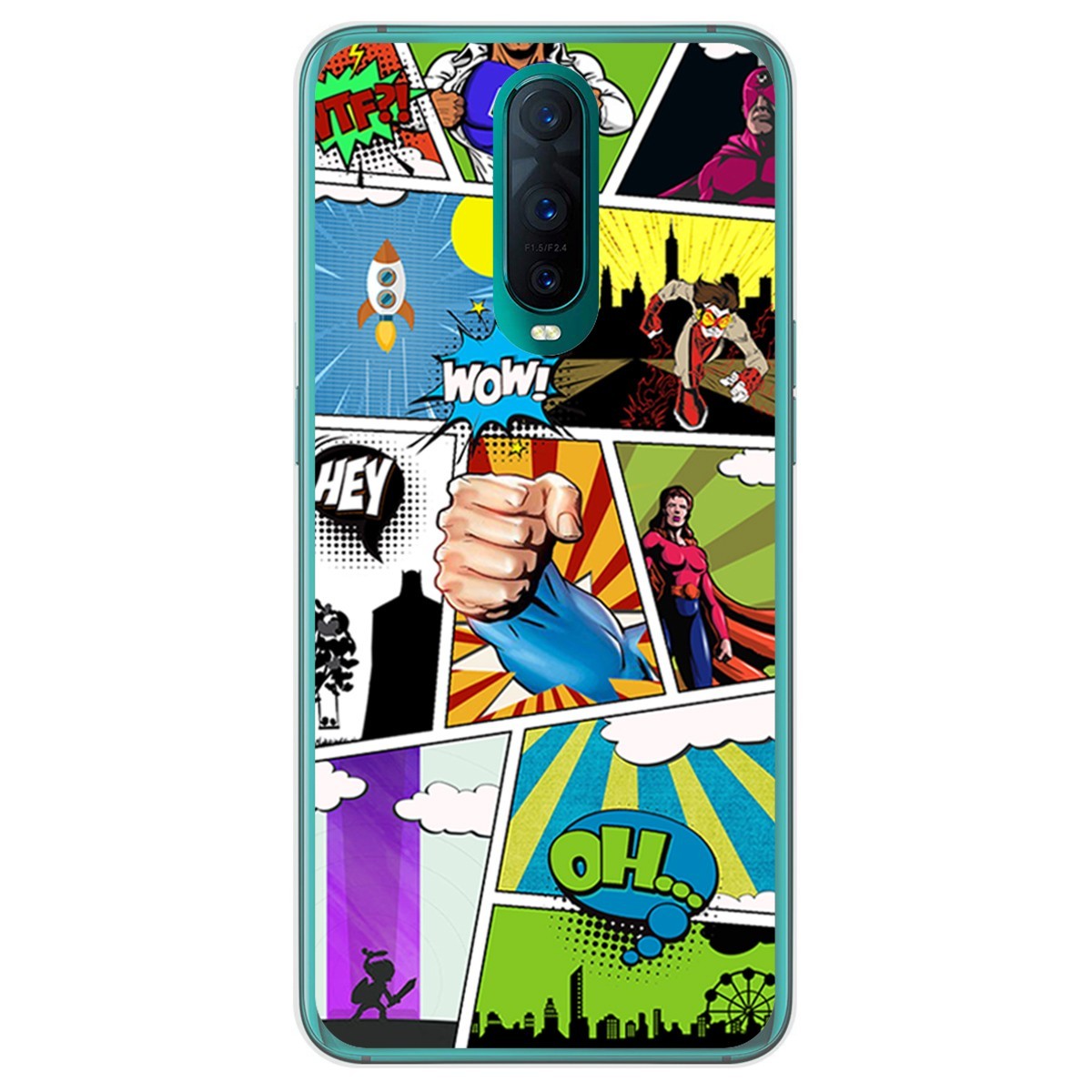 Funda Gel Tpu para Oppo RX17 Pro diseño Comic Dibujos