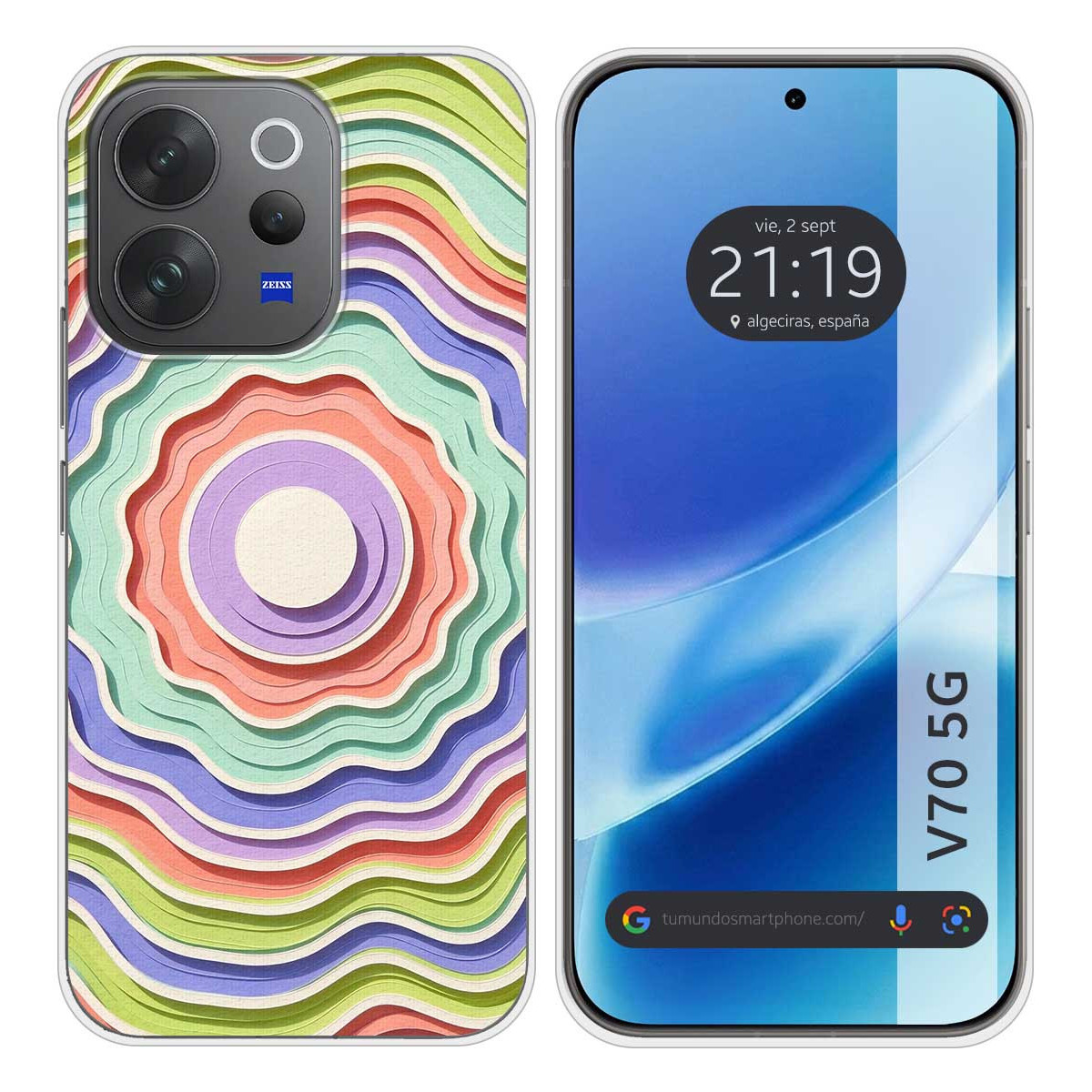 Funda Silicona para Vivo V70 5G diseño Splash...