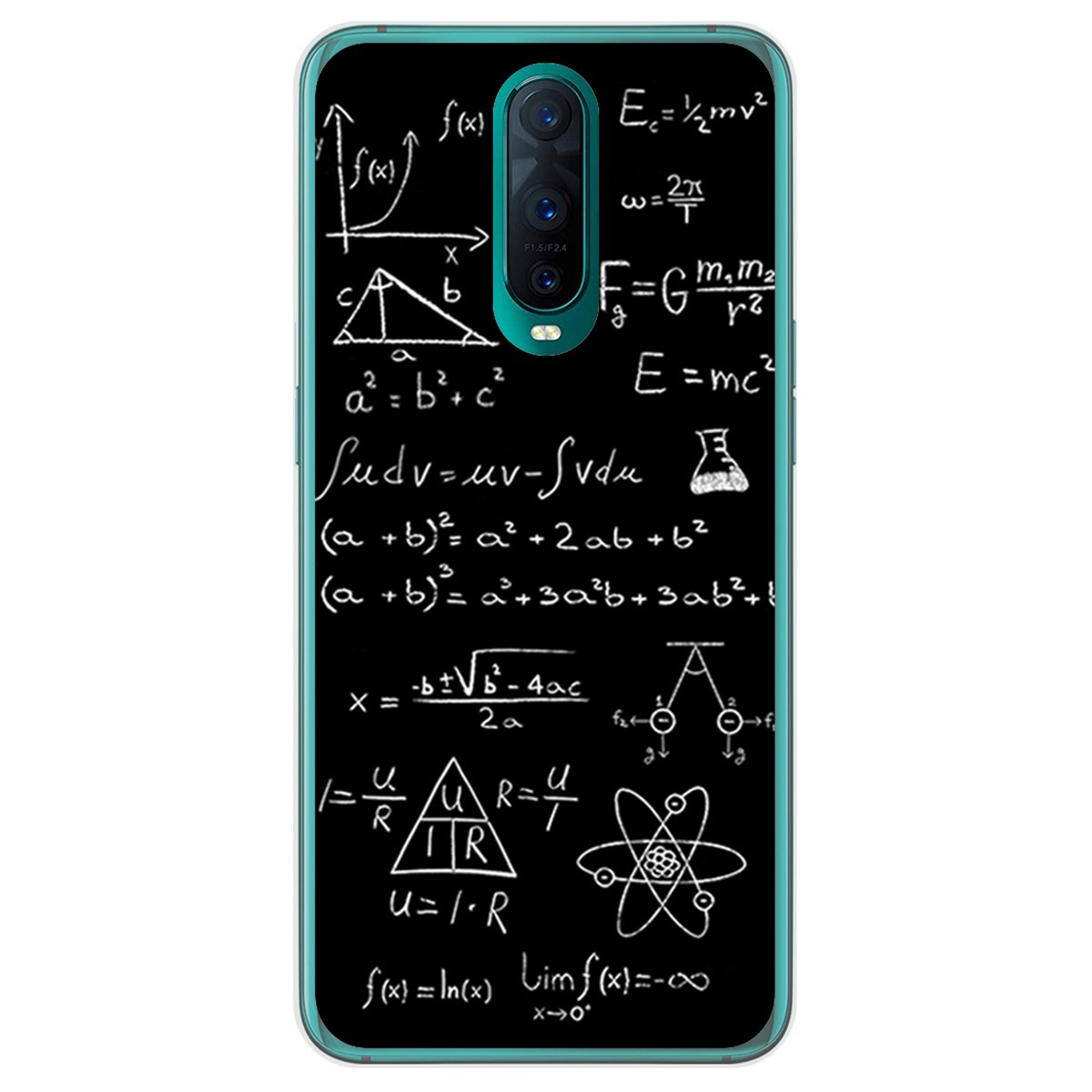 Funda Gel Tpu para Oppo RX17 Pro diseño Formulas Dibujos