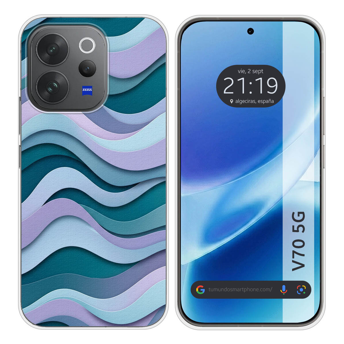 Funda Silicona para Vivo V70 5G diseño Splash...