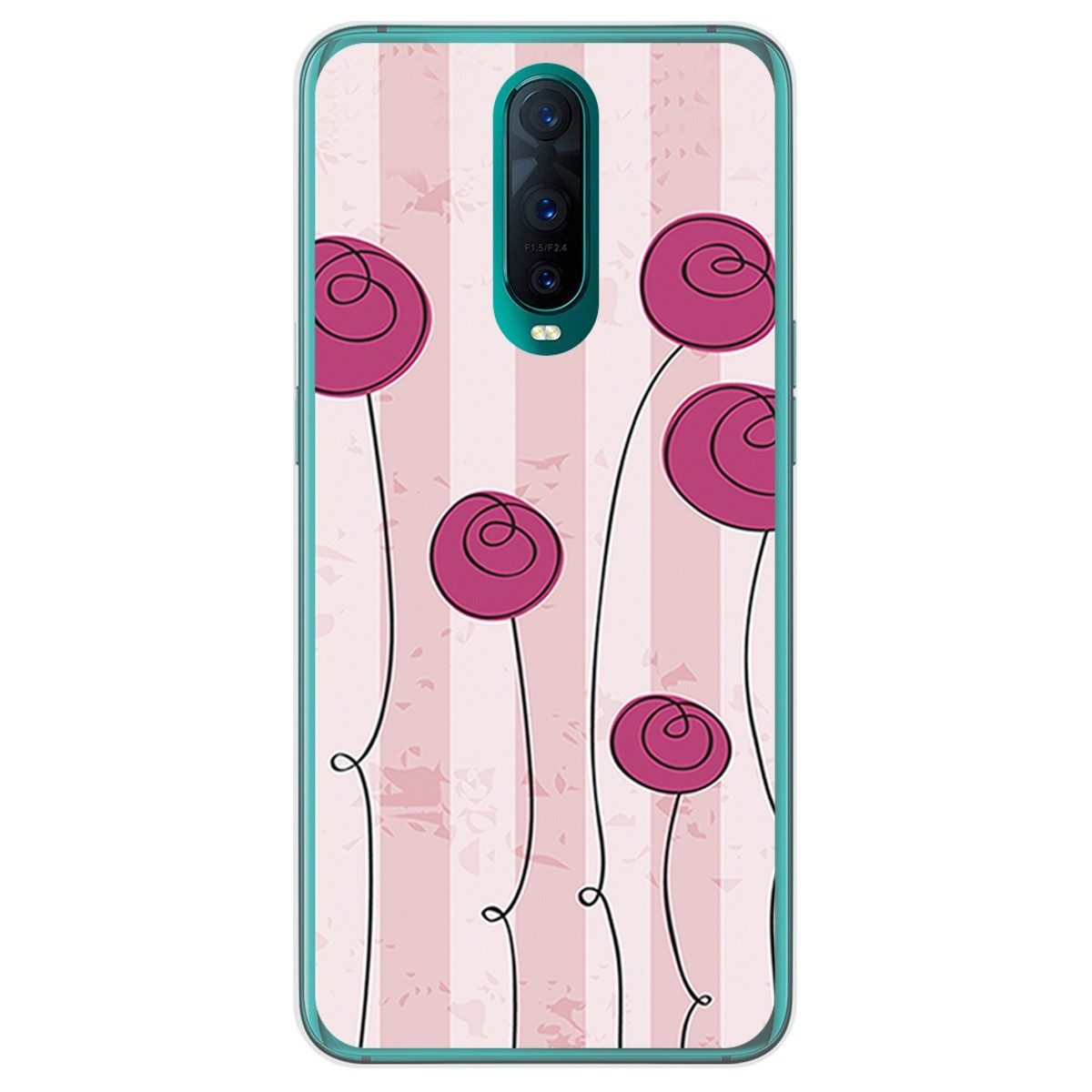 Funda Gel Tpu para Oppo RX17 Pro diseño Flores Vintage Dibujos