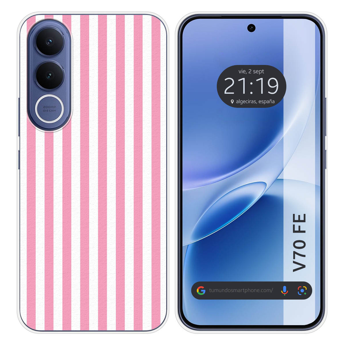 Funda Silicona para Vivo V70 FE diseño Lines 03...