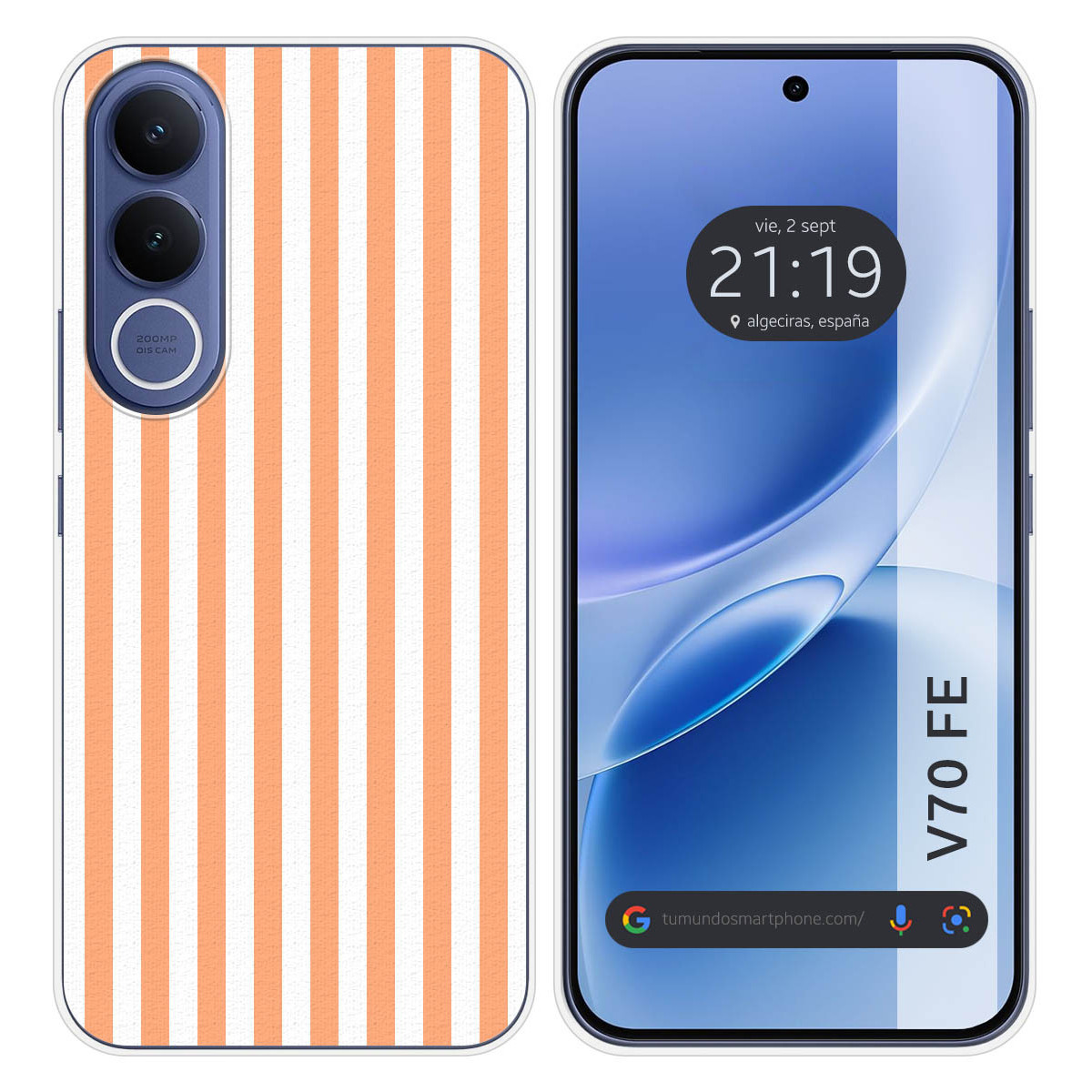 Funda Silicona para Vivo V70 FE diseño Lines 05...