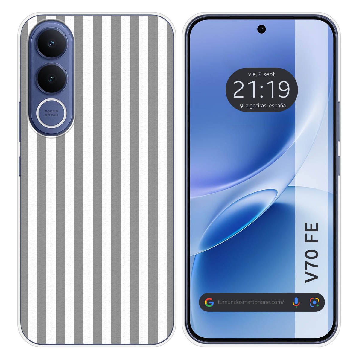 Funda Silicona para Vivo V70 FE diseño Lines 06...