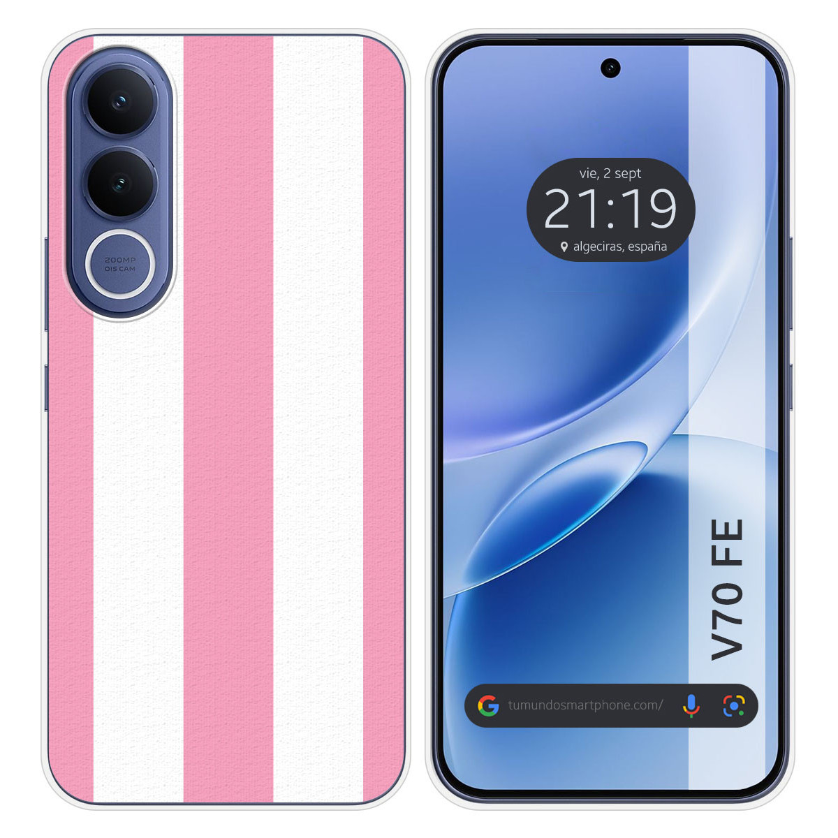 Funda Silicona para Vivo V70 FE diseño Lines 07...