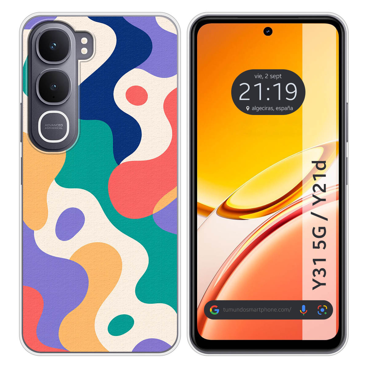 Funda Silicona para Vivo Y31 5G / Y21d diseño...