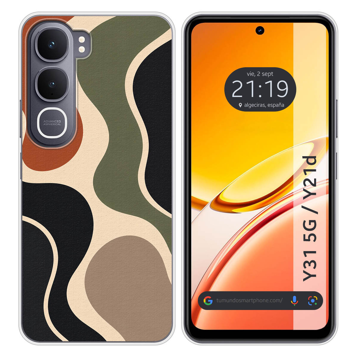 Funda Silicona para Vivo Y31 5G / Y21d diseño...