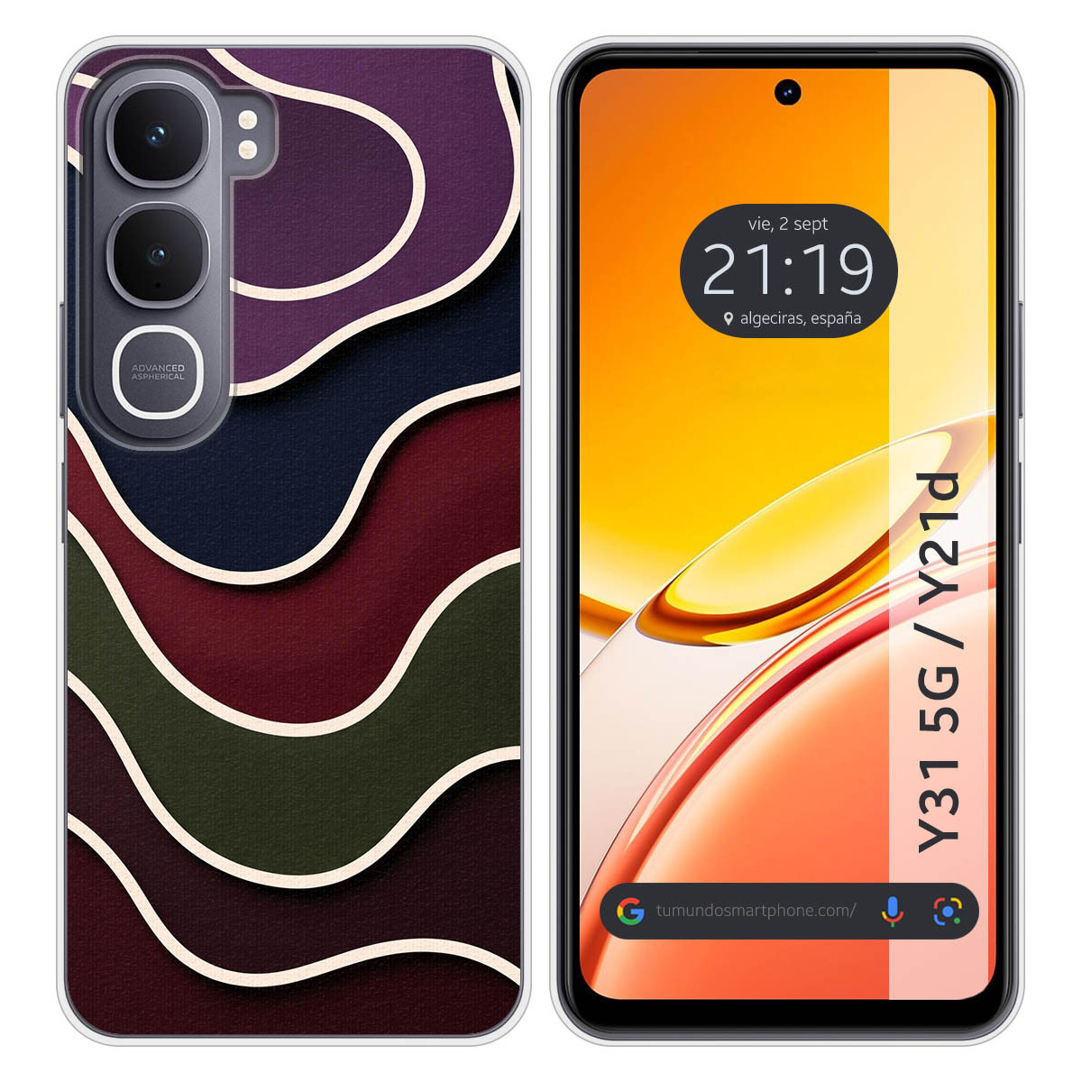 Funda Silicona para Vivo Y31 5G / Y21d diseño...