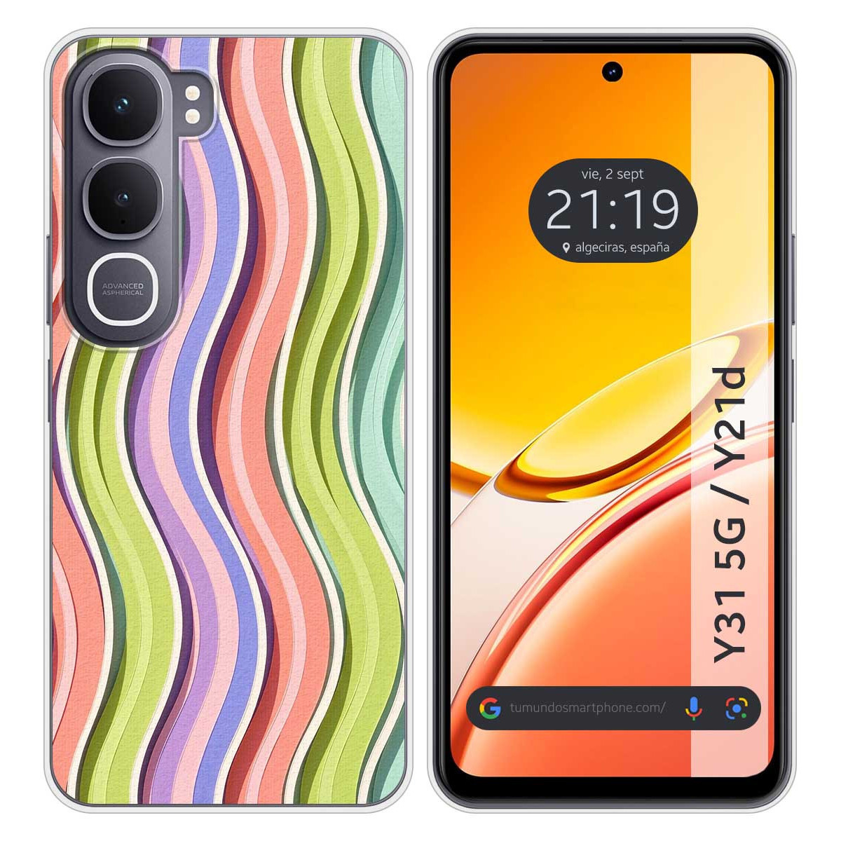 Funda Silicona para Vivo Y31 5G / Y21d diseño...