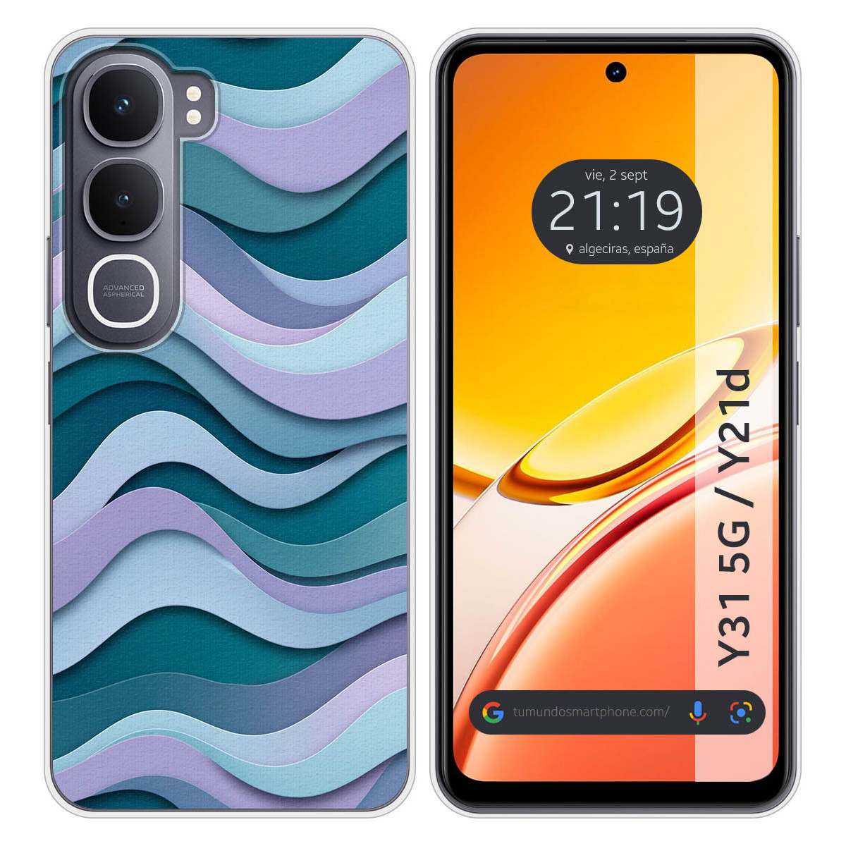 Funda Silicona para Vivo Y31 5G / Y21d diseño...