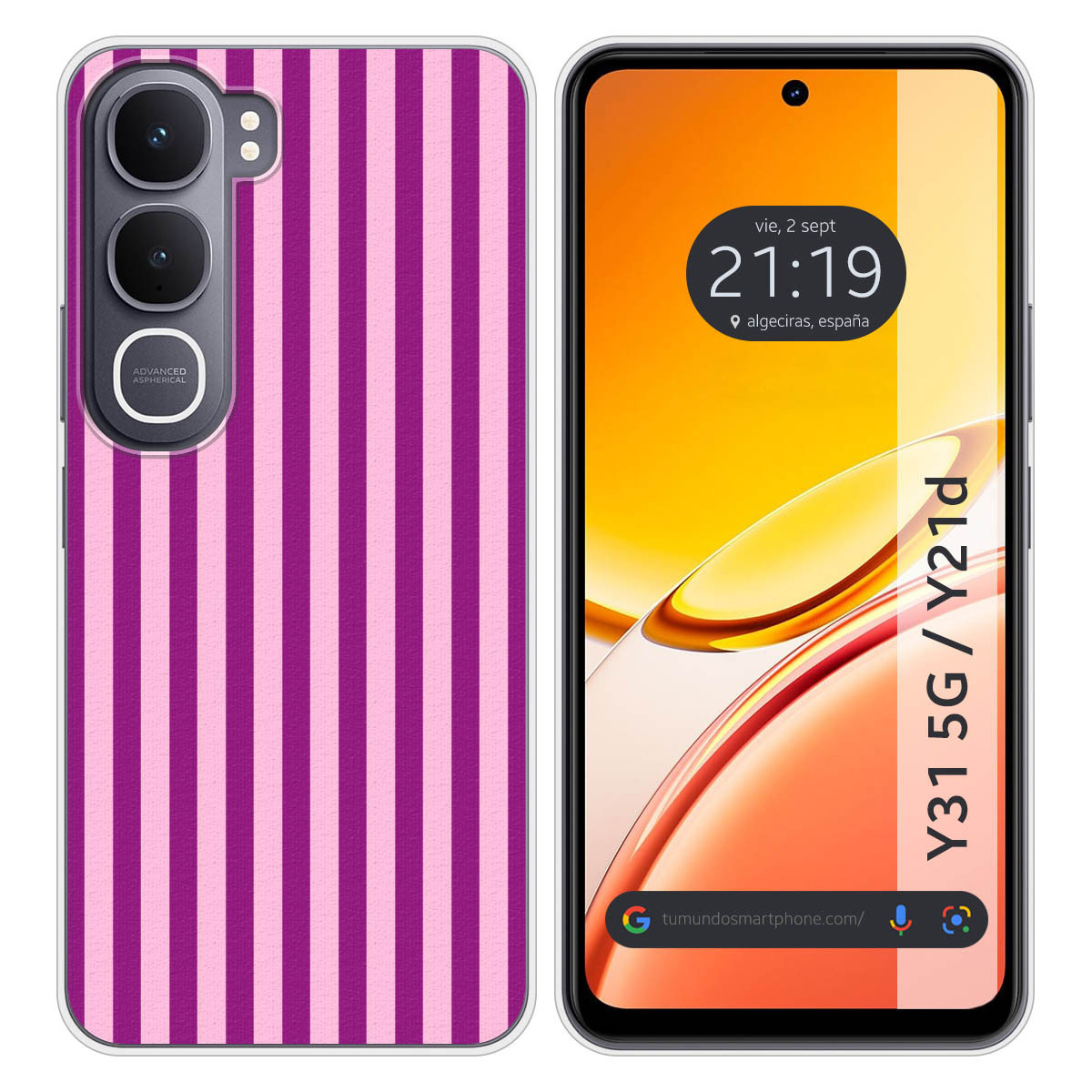 Funda Silicona para Vivo Y31 5G / Y21d diseño...